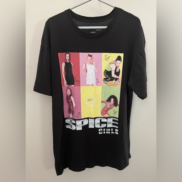 Bravado Tops - Spice Girls Signatures T-Shirt, Vintage Spice Girl Logo Tee Size S/M